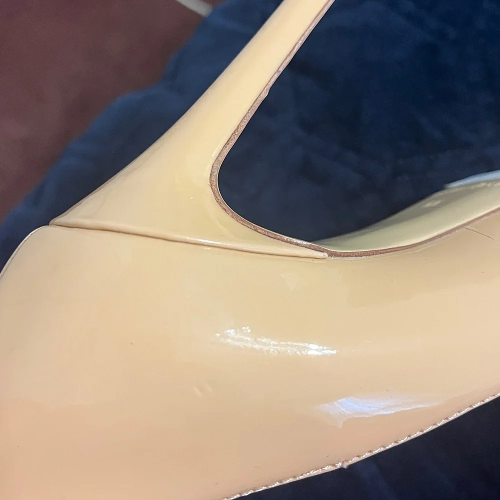 Charles David Nude Yellow Heels